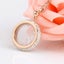 Necklace Round CZ Stainless Steel Necklace Rose Gold Color Necklace Carousel 2