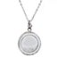 Necklace Round CZ Stainless Steel Necklace Steel Color Necklace Carousel 2