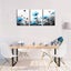 3PCS Abstract Gold Leaf Wall Art Modern Canvas Pictures Minimalism 30x30cm Carousel 2