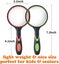 (2 Pcs) 10x Magnifying Glass, Handheld Reading Magnifier, 75mm Magnify Glasses L Carousel 3