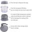 Soap Dispensing Palm Scrub Brush With Drip Tray, Washing Brush For Dishes Pots P Carousel 2
