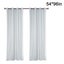 Outdoor Curtain Water-repellent 1 Piece Loop Curtain White Transparent Outdoor C Carousel 1