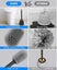 Toilet Brush, Silicone Toilet Brush Set With Wall Mount And Floor Stand, Double Carousel 2