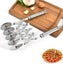 Dough Cutter, Pizza Cutter Stainless Steel 5 Wheels Adjustable Cake Divider Pizz Carousel 3