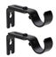 2 Pcs Adjustable Wall Bracket Curtain Rod Bracket Curtain Rod Bracket Stainless Carousel 4