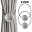 2 Pcs Vintage Magnetic Curtain Tieback, Round Curtain Drapery Holdback Retro Win Carousel 1