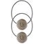 2 Pcs Vintage Magnetic Curtain Tieback, Round Curtain Drapery Holdback Retro Win Carousel 3