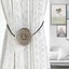 2 Pcs Vintage Magnetic Curtain Tieback, Round Curtain Drapery Holdback Retro Win Carousel 4
