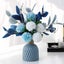 Artificial Flowers With Vase Faux Hydrangea Flower Arrangements For Home Garden Carousel 1
