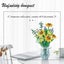 Flowers Bouquet Building Blocks Set Bricks Toy Home Decor Carousel 8