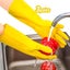 3-pairs Reusable Household Gloves, Rubber Dishwashing Gloves, Extra Thickness, L Carousel 2