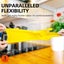 3-pairs Reusable Household Gloves, Rubber Dishwashing Gloves, Extra Thickness, L Carousel 3