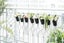 Metal Iron Flower Pot Vase Hanging Balcony Garden Planter Carousel 3