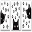 Set Of 3 Animal Cat Wall Art Prints,fun Poster With Black Cat And Claw, Lovely C Carousel 1