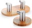 Heavy Duty Bamboo & Stainless Steel No Trace Adhesive Hook (1-hook + 2-hook) Carousel 2