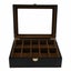 10 Grids Wooden Watch Box Jewelry Display Storage Organizer Carousel 2