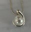 PEARL NECKLACE ON CHAIN = SILVER PLATE = PRETTY Carousel 4