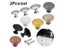 2pcs/lot Round Cabinet Knobs Kitchen Cabinet Drawer Pull Handle With Screw Carousel 3