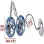 Set Of 12 Rhinestone Decoration Stainless Steel Ring Shower Curtain Hook Multi C Carousel 4