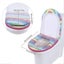 Toilet Seat Cover Pads Washable Bathroom Soft Thicker Warmer Washable Cloth Toil Carousel 3
