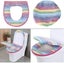 Toilet Seat Cover Pads Washable Bathroom Soft Thicker Warmer Washable Cloth Toil Carousel 4