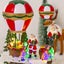 Christmas Glowing Music Snow House Hot Air Balloon Christmas Gift Ornament Chris Carousel 3