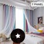 Bran Occulting Curtains With Hollow Star Stripes For Living Room Bedroom Curtain Carousel 2