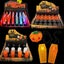 5 Pcs Led Pumpkin Lights Necklace Necklace For Kids & Adults Halloween Accessory Carousel 5
