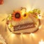 Halloween Decor Sunflower Iron Mesh Wooden Sign Simulation Garland Christmas Hom Carousel 3