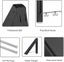 Bran Foldable Wall Clothes Racks 2 Pieces Space -saving Aluminum Clothing Hooks Carousel 3