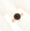 Victorian Inspired 14K Rose Gold 3.34ctw Cabochon Garnet Solitaire Etching Ring Carousel 6