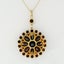 Antique Victorian 10k Gold Rose Cut Red Garnet Milgrain Flower Pendant Necklace Carousel 6