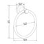 Bran Towel Ring For Bathroom 1 Pack, Kitchen Bath Circle Towel Holder Hangers Wa Carousel 5