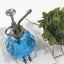 Bran Light Green Glass Spraying Plants, 16 Cm High Vintage -style Plant Fogger W Carousel 3
