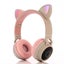 Bran Head-mounted Kids Headphones, Bluetooth 5.0wireless Headphone, Foldable Cat Carousel 1