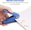 Bran 3 Pack Hole Punch Metal Single Hole Puncher Heavy Duty, Low Force, 20 Sheet Carousel 3