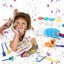 Painting Tool Kit, 34pcs Paint Supplies Include Paint Cups With Lids Palette Tra Carousel 4