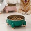 Cat Bowl Four-legged Anti-overturning Pet Bowl Stainless Steel Dog Bowl Carousel 3