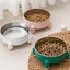 Cat Bowl Four-legged Anti-overturning Pet Bowl Stainless Steel Dog Bowl Carousel 5