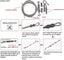 Clotheslines Portable Windproof Anti-sag Clothes Rope Line With Stainless Steel Carousel 5