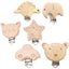 6 Stck Baby Clip Schnuller Clip Nuckelclip Metall Holz Schnullerclip Sugling Sch Carousel 1
