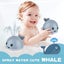 Baby Bath Toys, Whale Automatic Spray Water Bath Toy With Led Light, Induction S Carousel 3