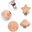 6 Stck Baby Clip Schnuller Clip Nuckelclip Metall Holz Schnullerclip Sugling Sch Carousel 4