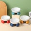 Ceramic Protection Cervical Vertebra Oblique Mouth Dog Bowl Food Bowl Rice Bowl Carousel 5
