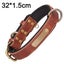 Leather Cat Collar Buckle Adjustable Small Pet Collar For Kitties Carousel 3