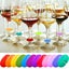 Wine Glass Charms Markers Silicone Drink Markers For Wine Glass Champagne Flutes Carousel 3