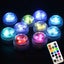 10 Pack Dive Led Lights Rgb Multicolor With Remote Control For Aquarium, Pool, V Carousel 4