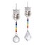 Crystal Colorful Beads Owl Window Ornament, Christmas 2-pack, Wedding, Window De Carousel 1