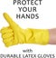 3 Pairs Protect Rubber Gloves, Dishwashing Household Gloves, L Size Carousel 2