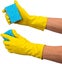 3 Pairs Protect Rubber Gloves, Dishwashing Household Gloves, L Size Carousel 3